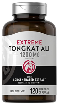 Thumbnail for PipingRock's Tongkat Ali Longjack Extract 1200mg 120 Quick Release Capsules is formulated to enhance endurance and stamina, optimize hormonal health, and boost sexual drive.