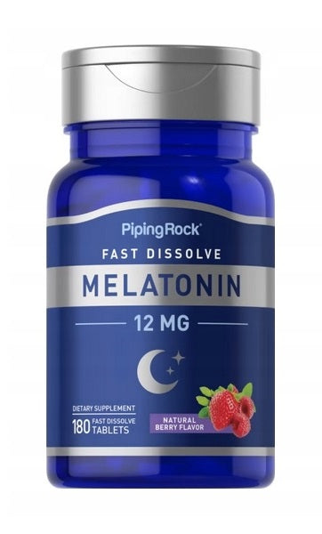 PipingRock Melatonin 12 mg 180 tab.