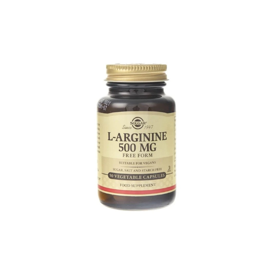 L-Arginine 500 mg 50 Vegetable Capsules