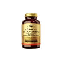 Thumbnail for Solgar Ester-C Plus 500 mg Vitamin C, 50 Vegetable Capsules, features highly absorbable advanced Ester-C to support immune health and is suitable for vegans.