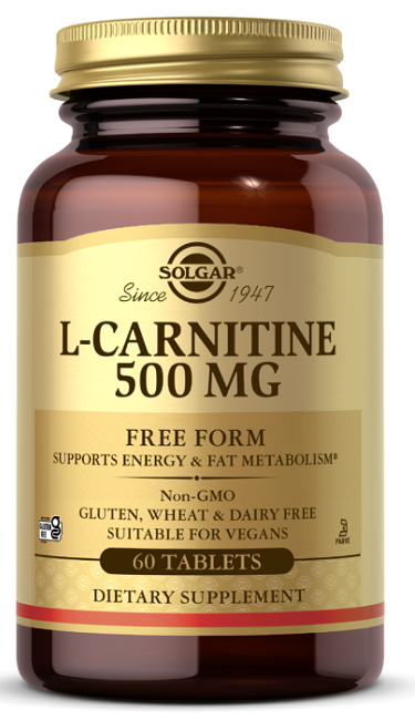 L-Carnitine 500 mg 60 Tablets - front 2