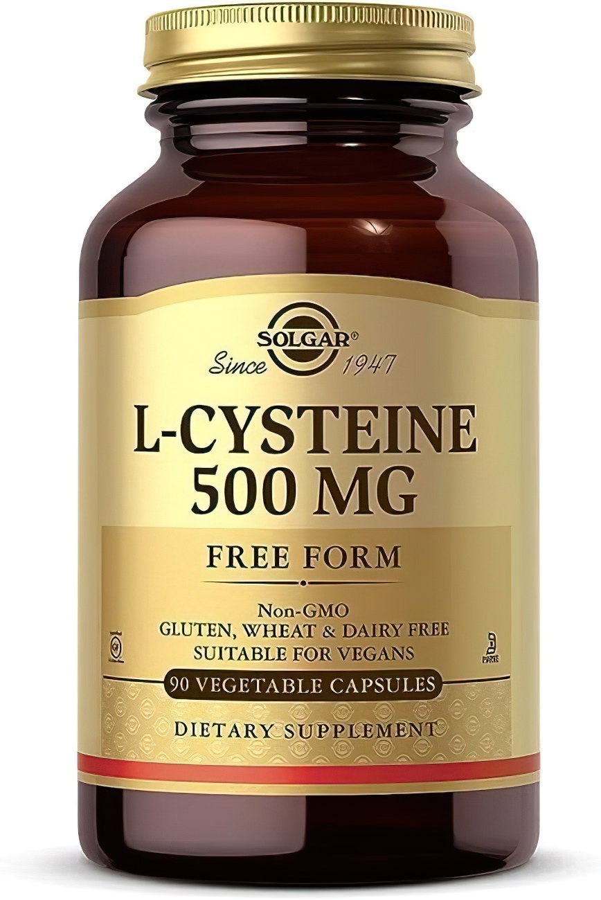 L-Cysteine 500 mg 90 Vegetable Capsules - front 2