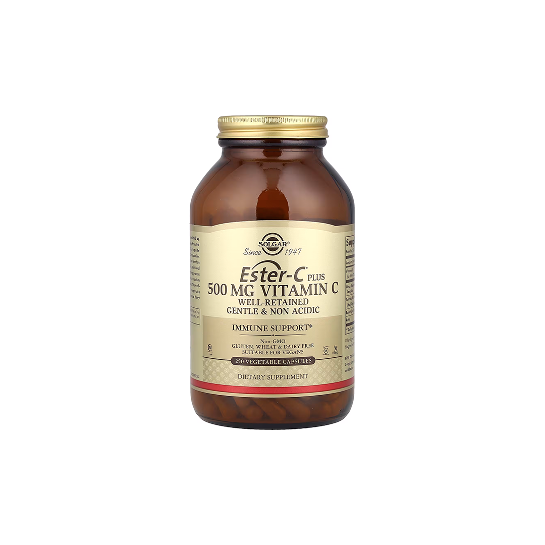 Ester-C Plus 500 mg Vitamina C 250 Cápsulas Vegetales