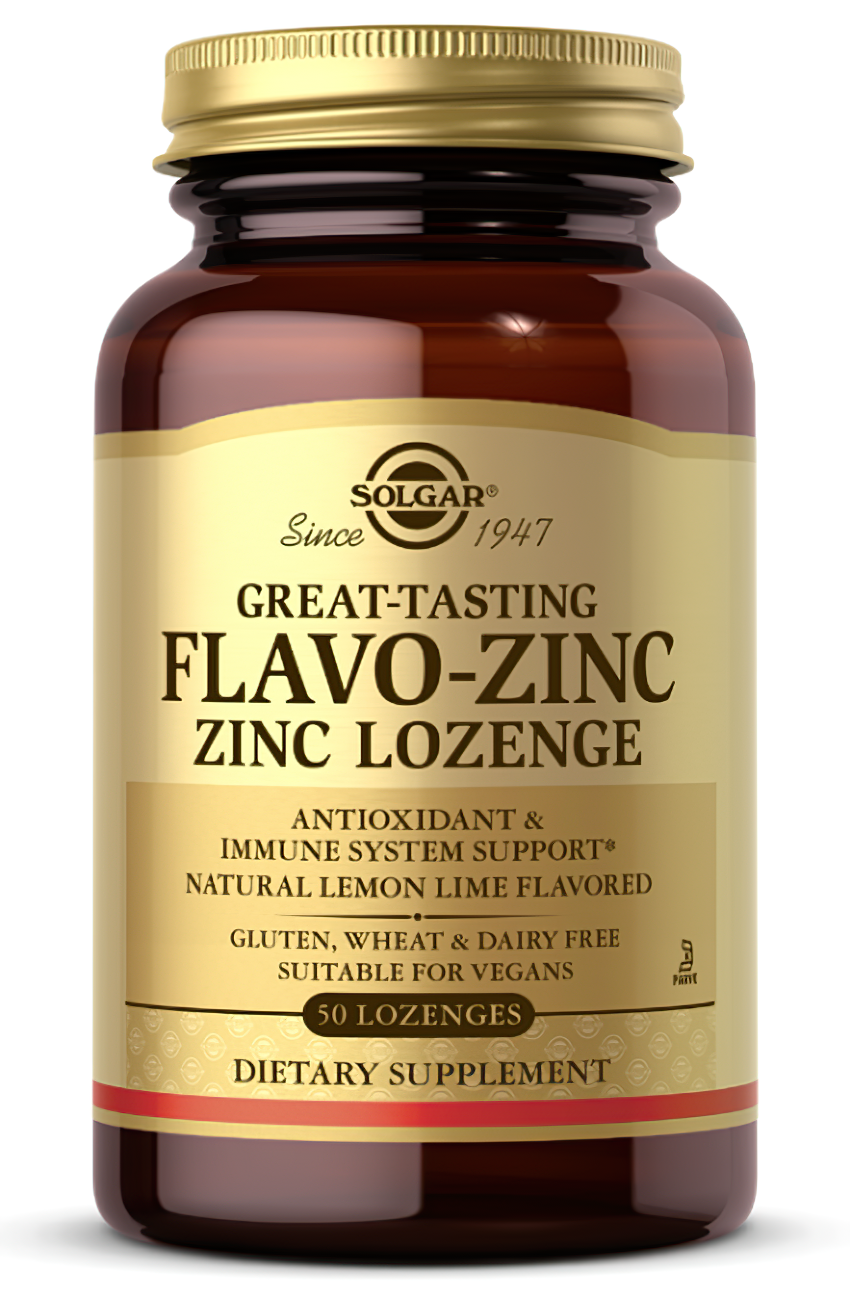 Great tasting Flavo-Zinc Zinc 23 mg 50 Lozenge by Solgar.