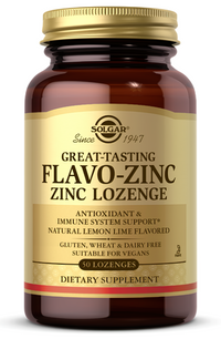 Thumbnail for Great tasting Flavo-Zinc Zinc 23 mg 50 Lozenge by Solgar.
