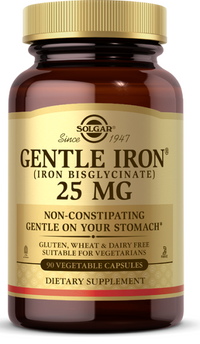 Thumbnail for Solgar Gentle Iron 25 mg 90 vege capsules.