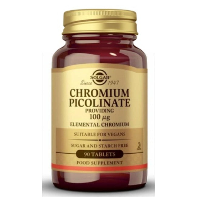 Picolinato de Crómio 100 mcg 90 Comprimidos