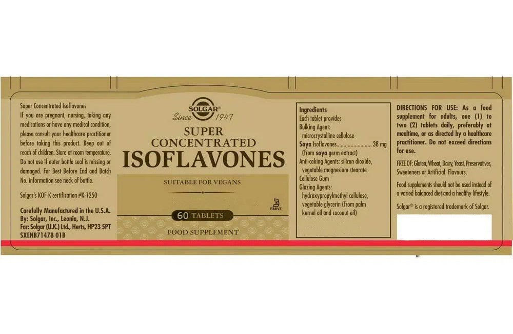 Super Concentrated Isoflavones 60 Tablets