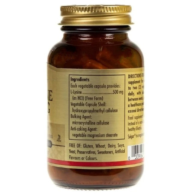 L-Lysine 500 mg 50 Vegetable Capsules