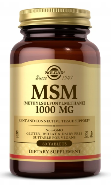 MSM 1000 mg 60 tablets - front 2