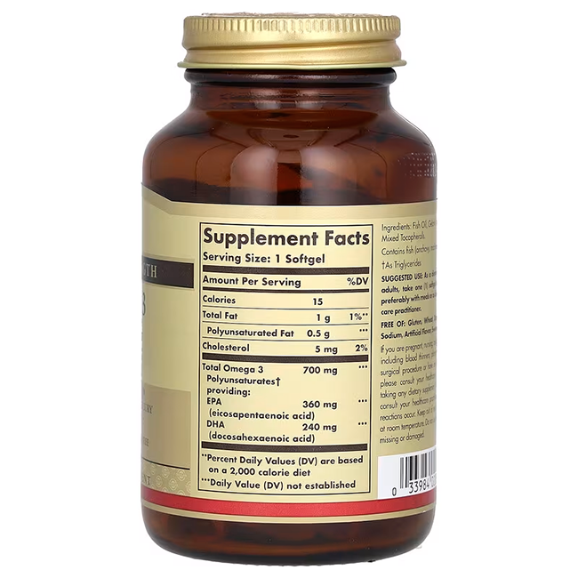 Omega-3 Doble Fuerza 700 mg 120 Cápsulas Blandas