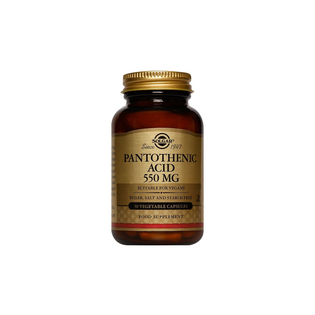 Ácido Pantoténico 550 mg 50 Cápsulas Vegetales