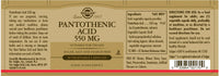 Thumbnail for Ácido Pantoténico 550 mg 50 Cápsulas Vegetales