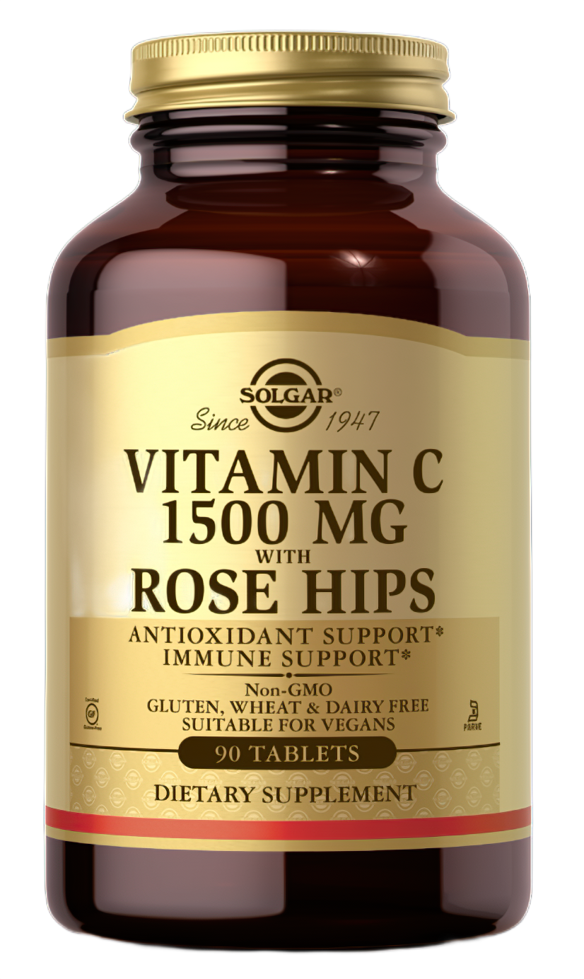 Vitamin C 1500 mg with Rose Hips 90 Tablets - front 2