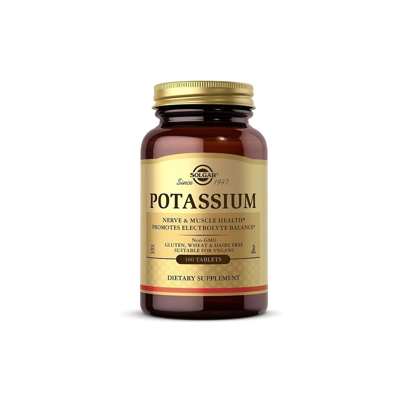 Potassium 99 mg 100 Tablets - front 