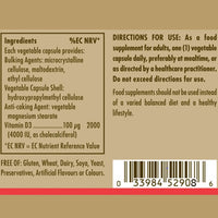 Thumbnail for Vitamina D3 (Colecalciferol) 4000 UI (100 mcg) 120 Cápsulas Vegetales