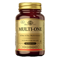 Thumbnail for A bottle of Swanson Multi One 30 Tablets multivitamins, designed to support the immune system, is labeled as suitable for vegans.