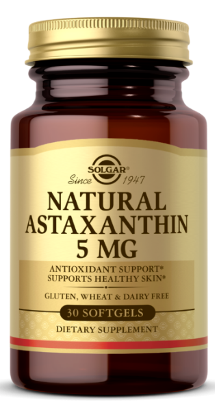 Solgar Natural Astaxanthin 5 mg 30 softgel is a powerful antioxidant that provides numerous skincare benefits. Each serving contains 5 mg of this potent astaxanthin, ensuring maximum effectiveness for promoting healthy skin.