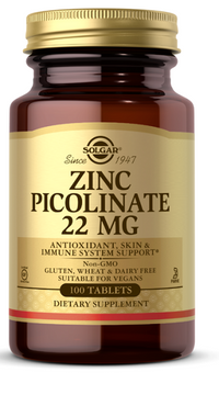 Thumbnail for Zinc Picolinate 22 mg 100 tablets - front 2