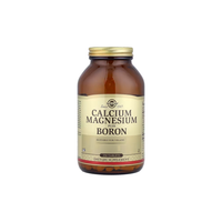 Thumbnail for Solgar Calcium Magnesium plus Boron 250 Tablets is a vegan dietary supplement—an ideal calcium, magnesium, and boron supplement for a busy lifestyle.