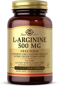 Thumbnail for L-Arginine 500 mg 100 vcaps - front 2