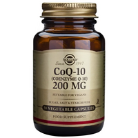Thumbnail for Solgar CoQ-10 (Coenzyme Q-10) 200 mg, 30 vegetable capsules, supports cardiovascular health. Suitable for vegans and free of sugar, salt, and starch.