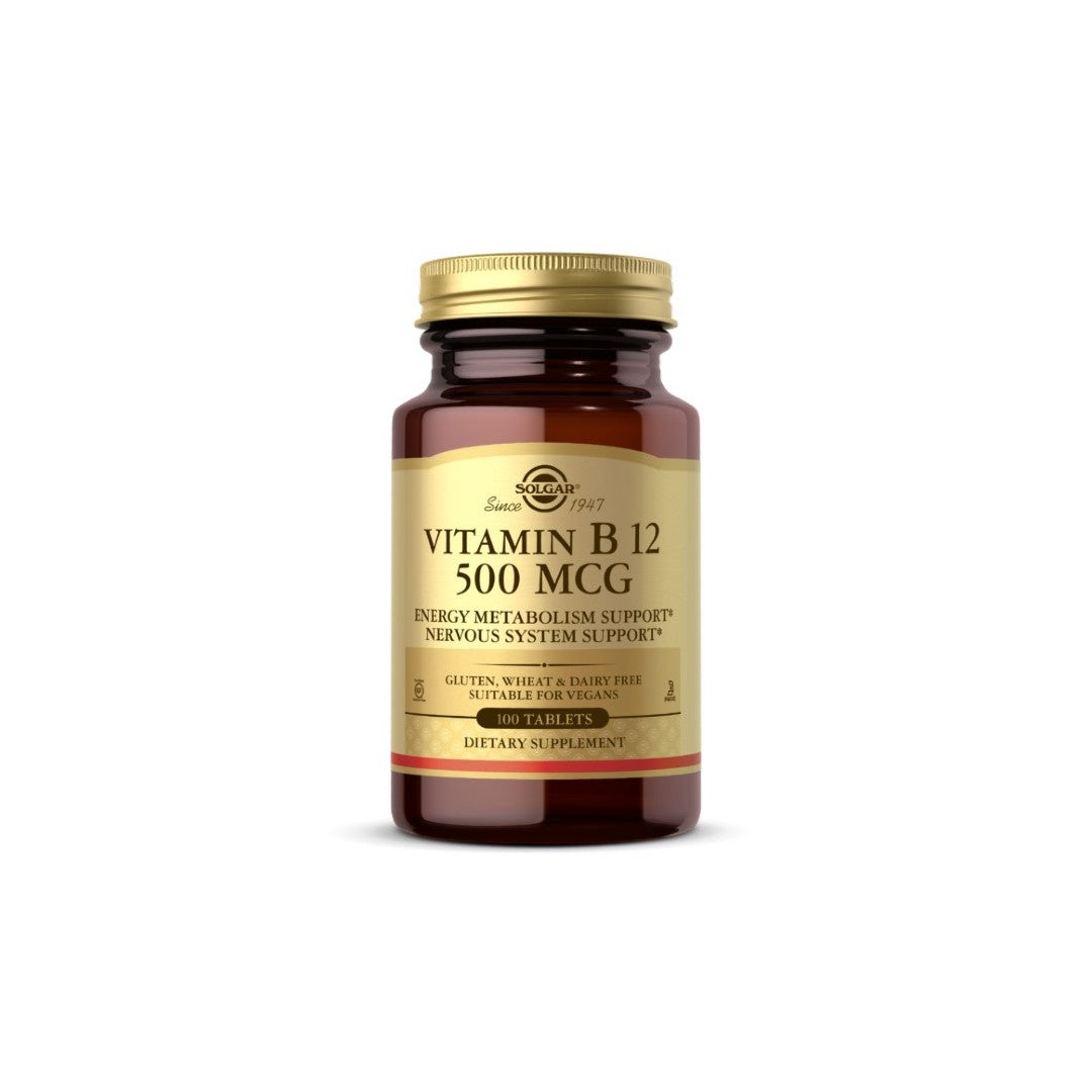 Vitamin B12 500 mcg 100 Tablets - FRONT