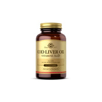 Thumbnail for Cod Liver Oil (Vitamin A and D) 100 Softgels - front