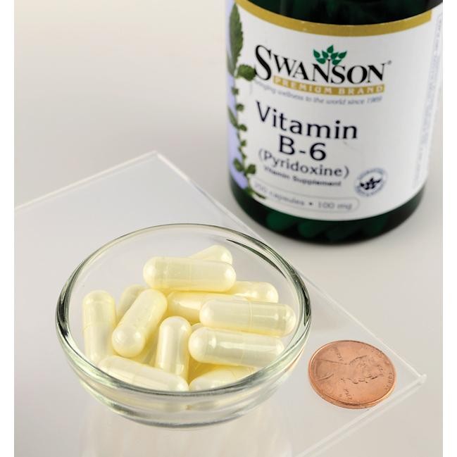 Vitamina B6 Piridoxina 100 mg 250 Cápsulas