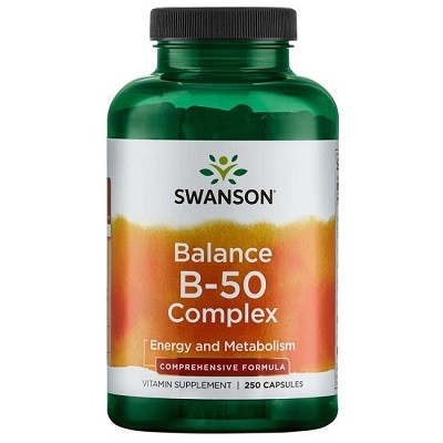 Product Description: This SEO-optimized product description highlights the Swanson Vitamin B-50 Complex - 250 capsules.