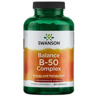 Thumbnail for Product Description: This SEO-optimized product description highlights the Swanson Vitamin B-50 Complex - 250 capsules.