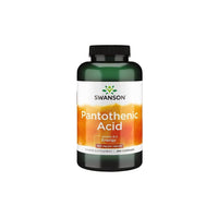 Thumbnail for Swanson's Pantothenic Acid 500 mg 250 caps are essential for the body's energy metabolism and support a healthy immune system.