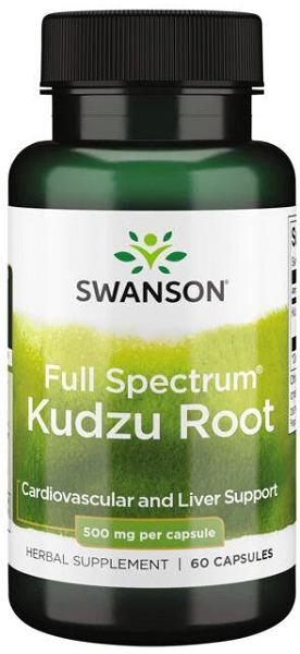 Kudzu Root - 500 mg 60 capsules - front 2