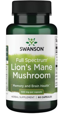 Thumbnail for Lions Mane Mushroom - 500 mg 60 capsules - front 2