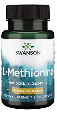 Thumbnail for L-Methionine - 500 mg 30 capsules - front 2