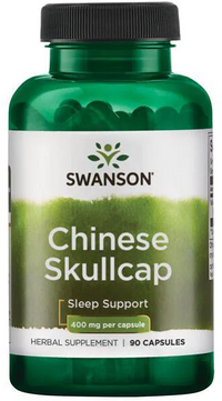 Thumbnail for Swanson Chinese Skullcap - 400 mg 90 capsules sleep cap.