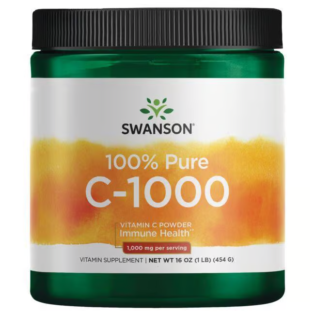 100% Pure C-1000 Vitamin C Powder 454 g