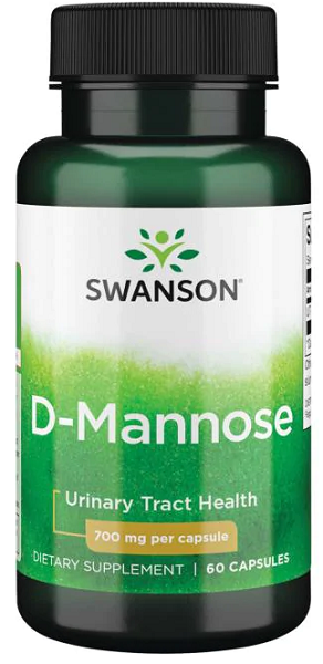 Swanson D-Mannose - 700 mg 60 capsules.