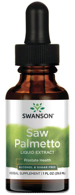 Swanson Saw Palmetto Liquid Extract - 29,6 ml liquid for prostate health.