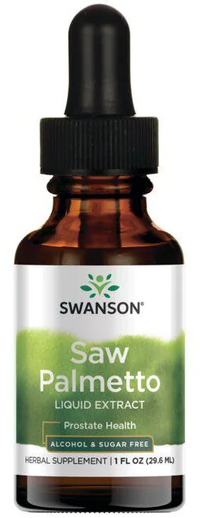 Thumbnail for Swanson Saw Palmetto Liquid Extract - 29,6 ml liquid for prostate health.