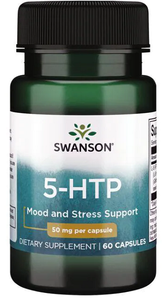 5-HTP Mood and Stress Support capsules from Swanson.
