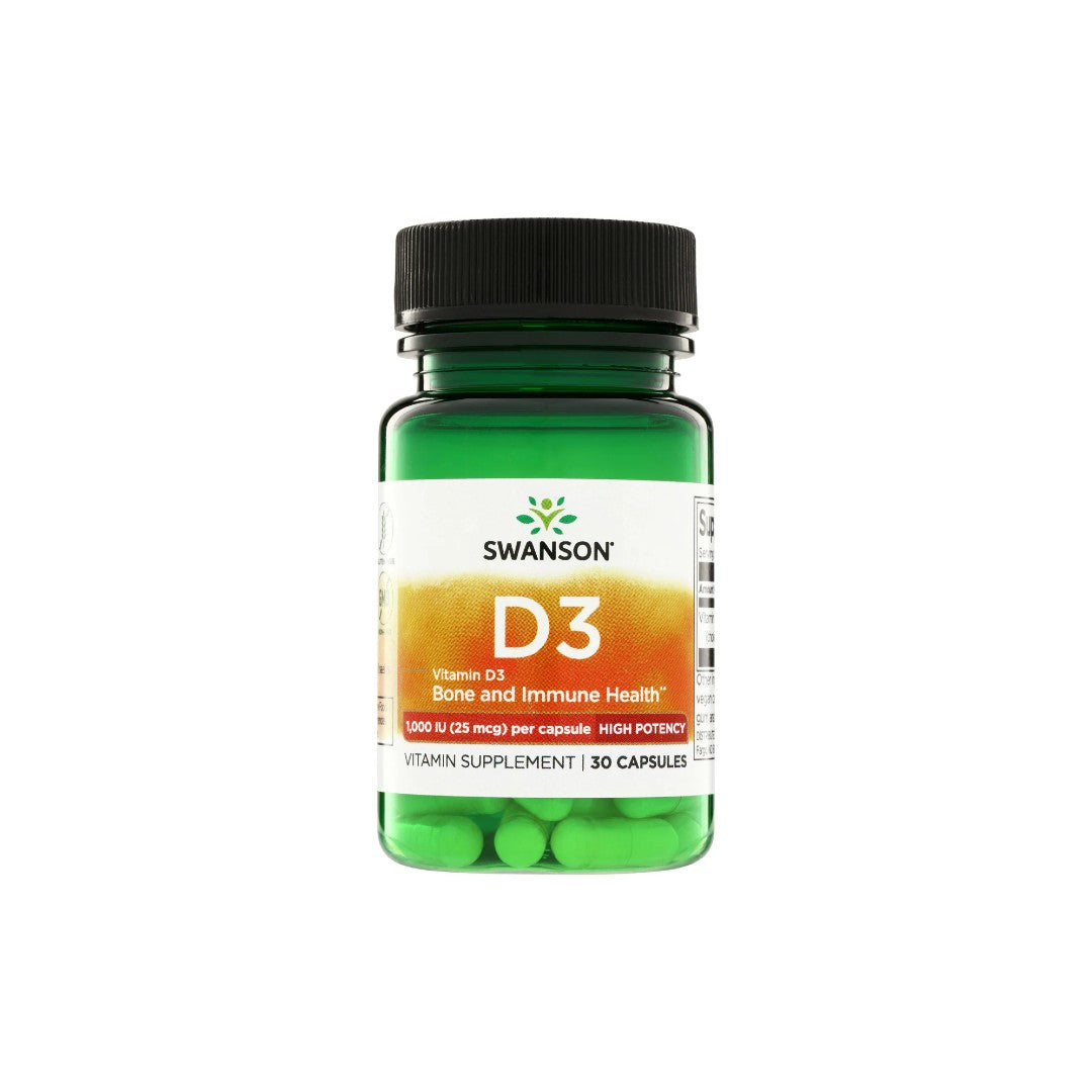 Vitamin D3 1000 IU (25 mcg) 30 Capsules
