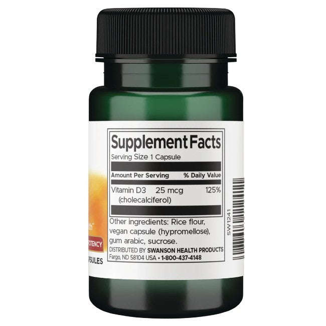 Vitamin D3 1000 IU (25 mcg) 30 Capsules