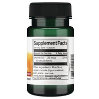 Thumbnail for Vitamin D3 1000 IU (25 mcg) 30 Capsules