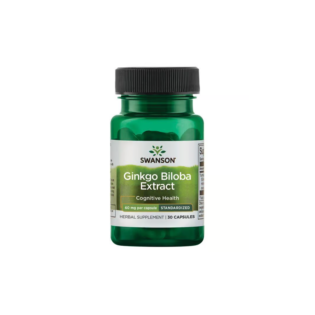 Extracto de Ginkgo Biloba 60 mg 30 Cápsulas