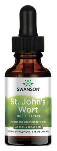 Thumbnail for The Swanson St. Johns Wort Liquid Extract - 29,6 ml is an alcohol-free and sugar-free supplement formulated to support emotional health.