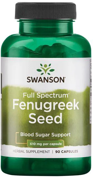 Swanson Fenugreek Seed - 610 mg 90 capsules.