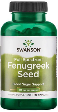 Thumbnail for Swanson Fenugreek Seed - 610 mg 90 capsules.