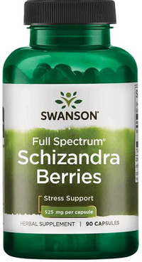 Thumbnail for Swanson Schizandra Berries - 525 mg 90 capsules, an adaptogen and liver tonic for holistic well-being.