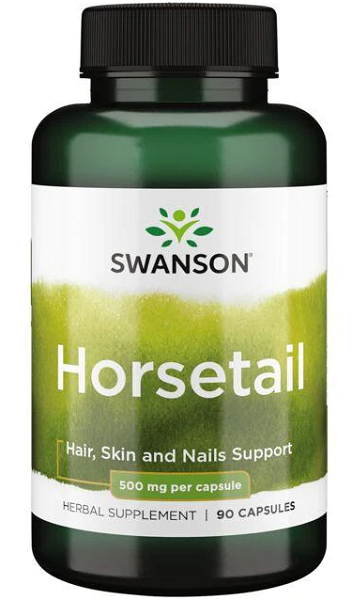 Swanson Horsetail - 500 mg 90 capsules hair skin and nail support.